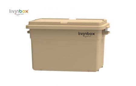 Interlocking Storage Tote Box with 72L Maximum Capacity - Heavy-Duty 72L PP Tactical Organization System